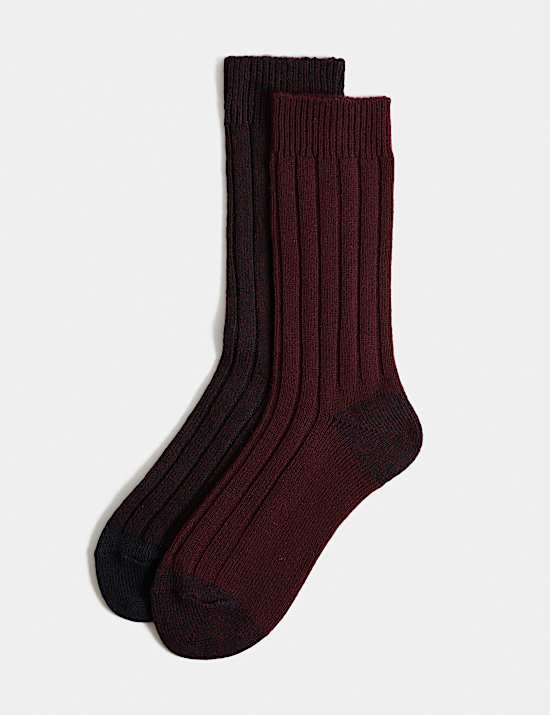 2 Pack Heatgen&trade; Medium Thermal Socks with Wool