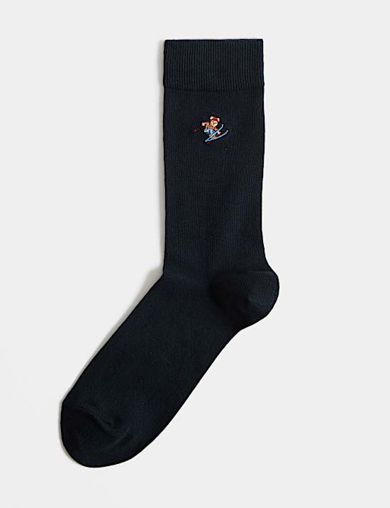Patterned Cotton Rich Novelty Socks