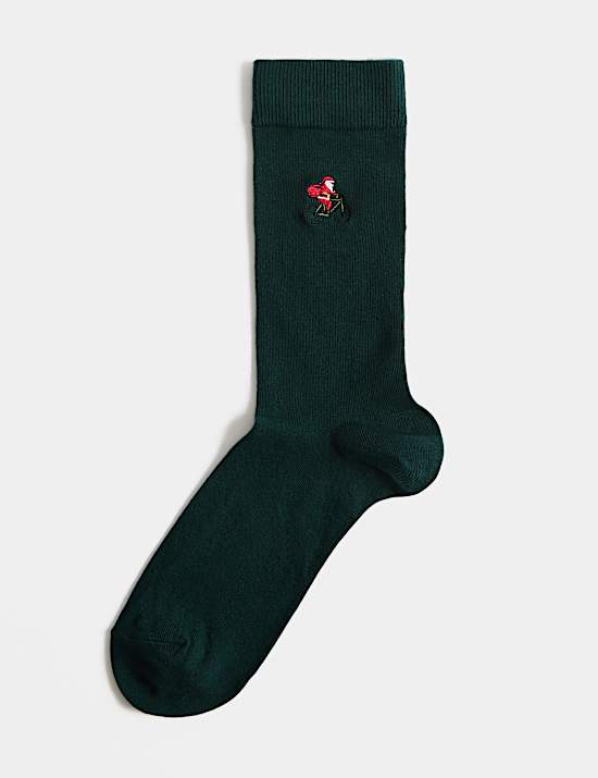 Santa Cotton Rich Socks
