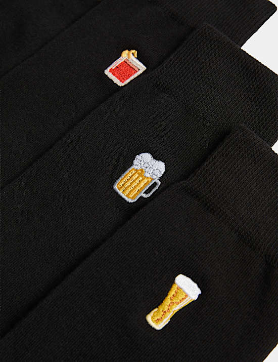5 Pack Cool & Fresh&trade; Cotton Rich Drinks Socks