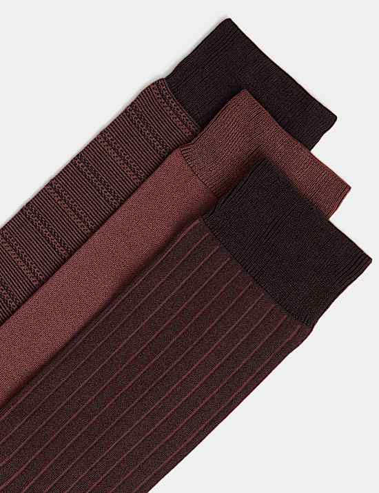3pk Cotton Rich Design Socks
