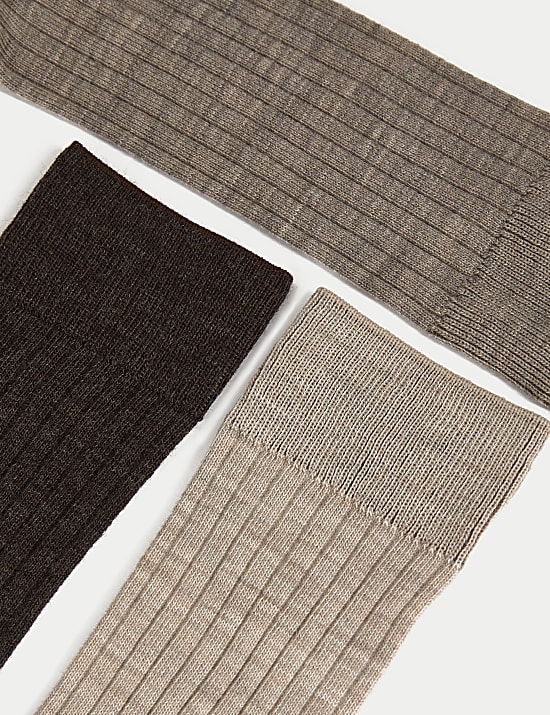 3 Pack Lambswool Smart Socks