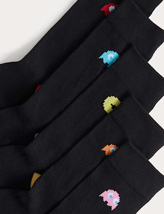 Lot de 5 paires de chaussettes Pac Man&trade; en coton