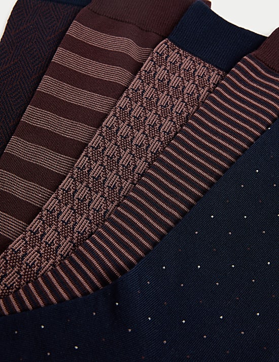 5pk Assorted Modal Pima Cotton Socks