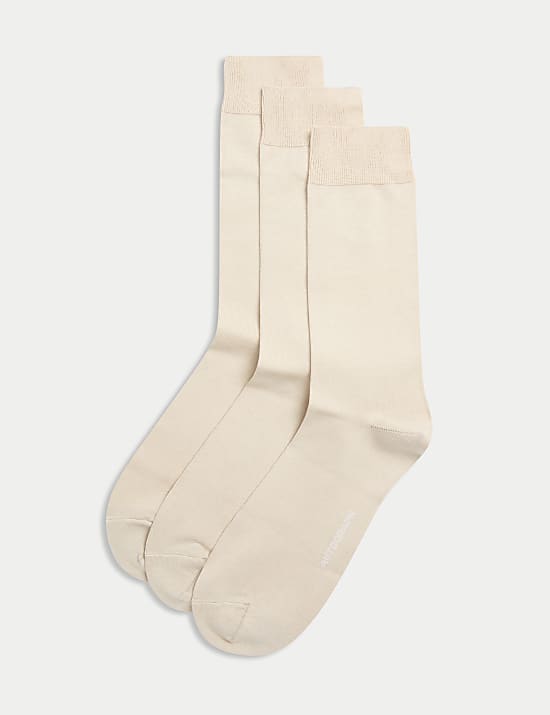 3pk Egyptian Cotton Rich Socks