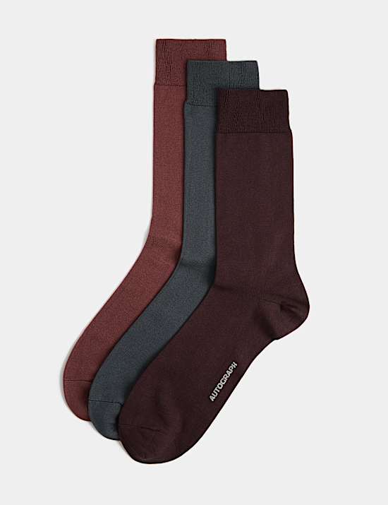 3 Pack Egyptian Cotton Rich Socks