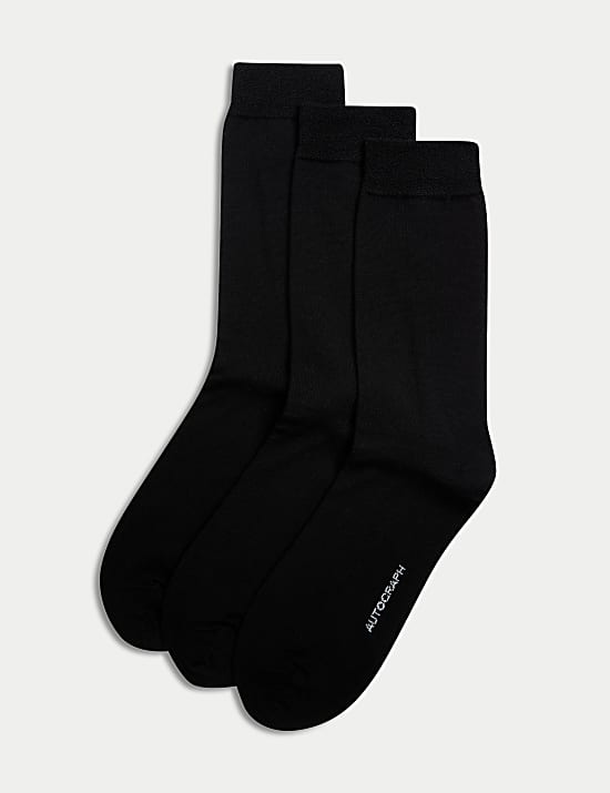 3pk Merino Wool Blend Socks