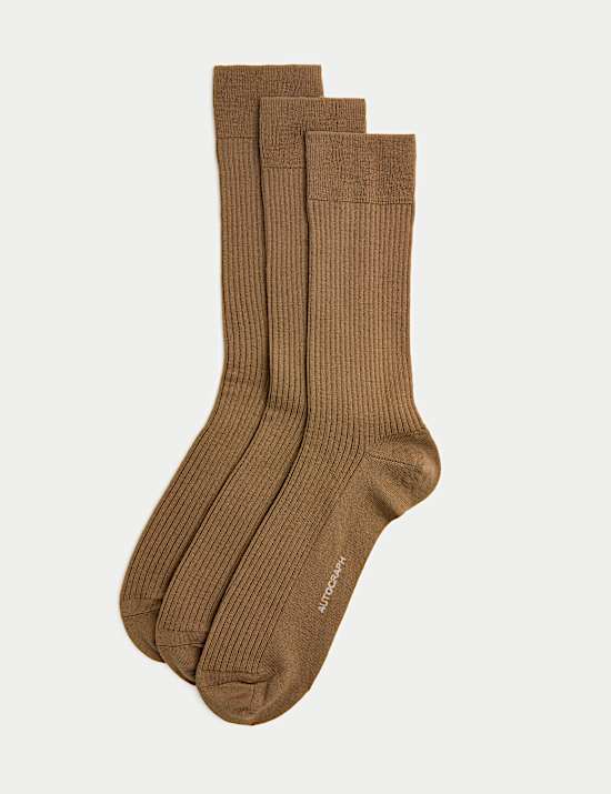 3pk Merino Wool with Cashmere Socks