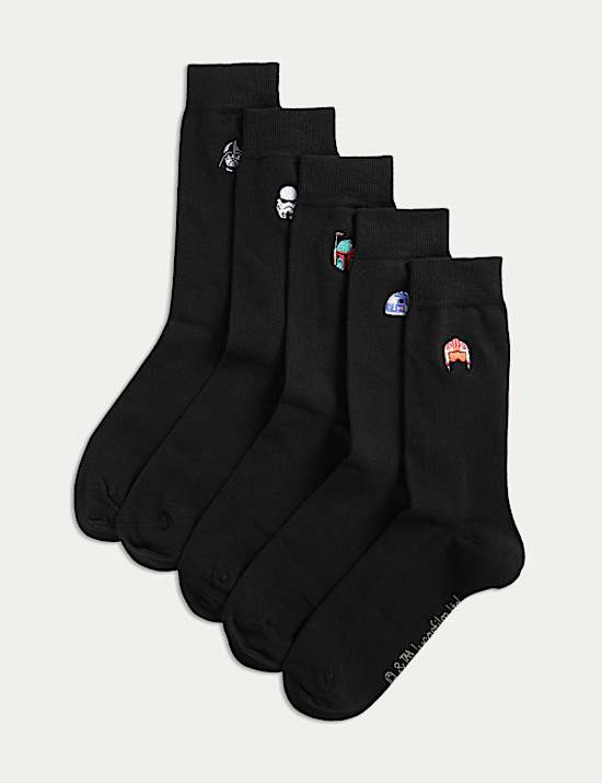 Lot de 5 paires de chaussettes en coton à motif Star Wars™