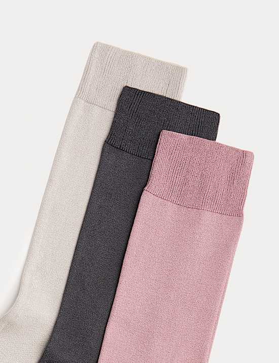 3er-Pack Socken mit hohem Anteil an &auml;gyptischer Baumwolle