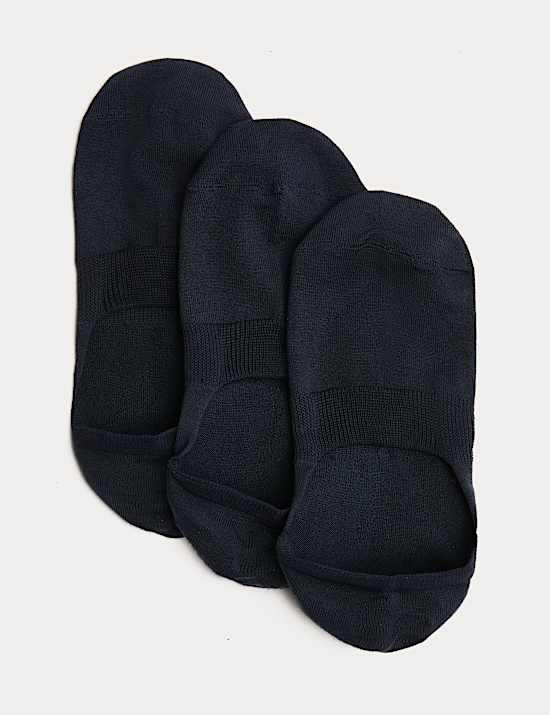 3 Pack Egyptian Cotton Invisible Trainer Liners