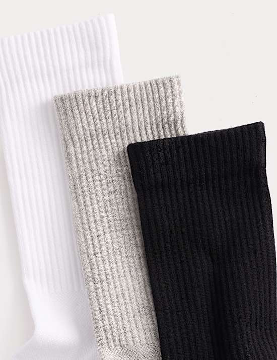 3 Pack Pima Cotton Rich Socks