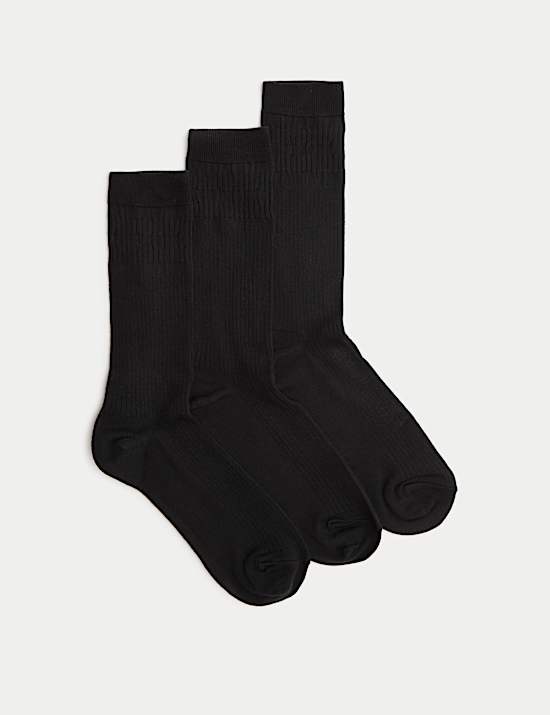 3pk Light Thermal Gentle Grip Socks