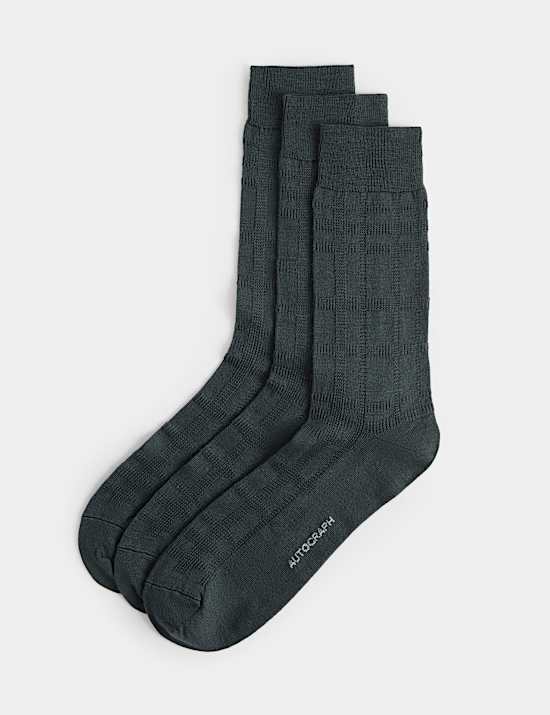 3pk Wool Blend Thermal Socks