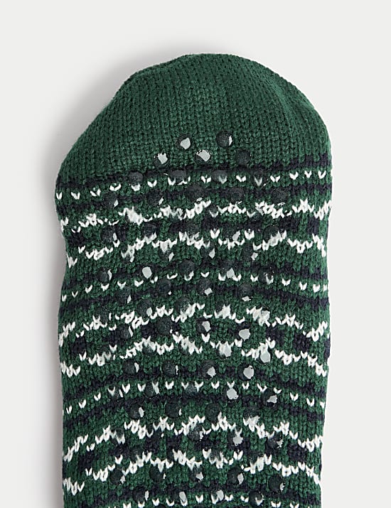 Chaussettes d&rsquo;int&eacute;rieur &agrave; motif jacquard