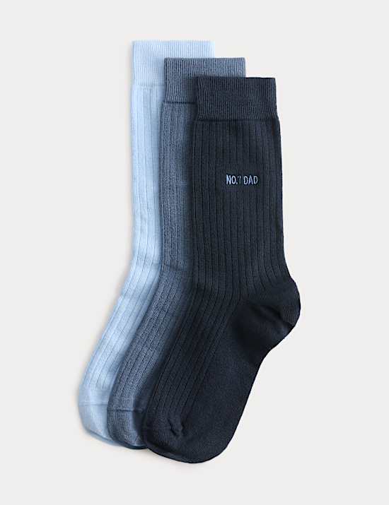 Lot de 3 paires de chaussettes No1 Dad en coton