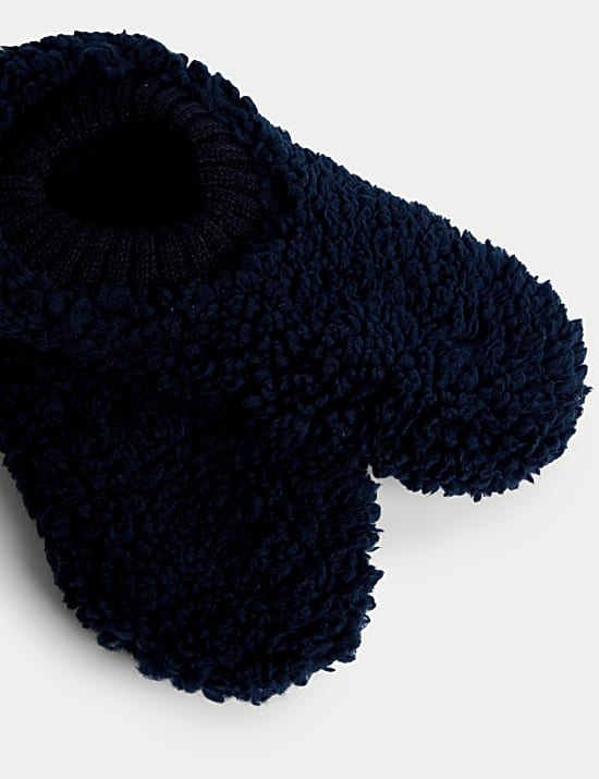 Pantoffelsokken van borgstof