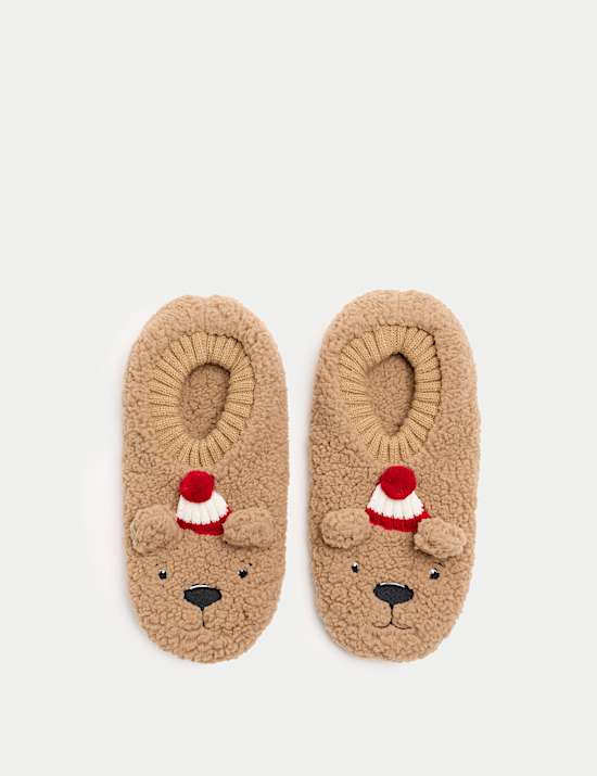 1pk Spencer Bear™ Slipper Socks