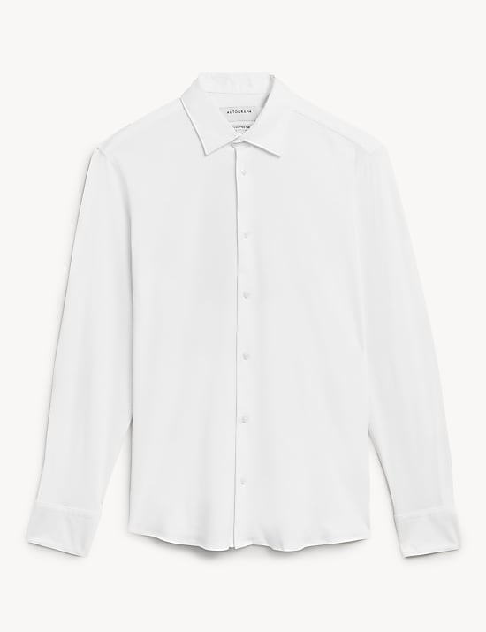 Slim Fit Jersey Cotton Shirt