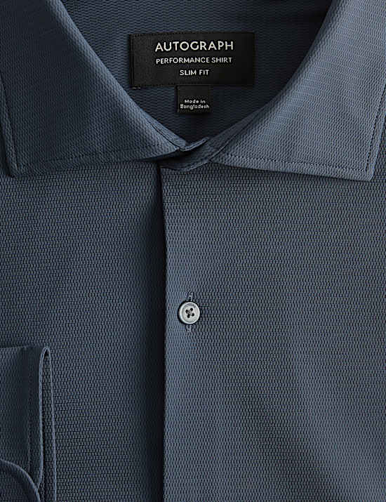 Chemise textur&eacute;e ultra-extensible