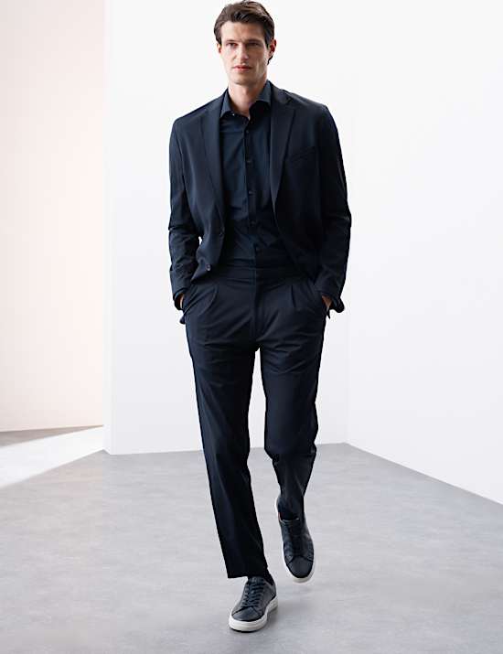 Tailliertes Stretch-Performance-Hemd