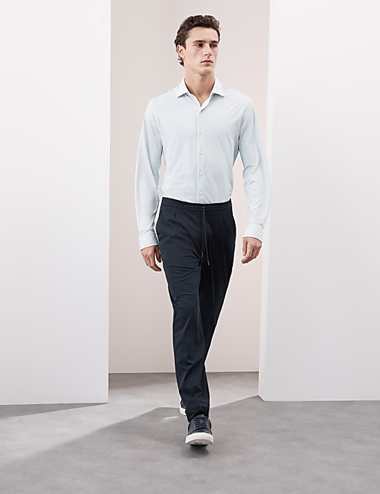 Slim Fit Super Stretch Printed Shirt