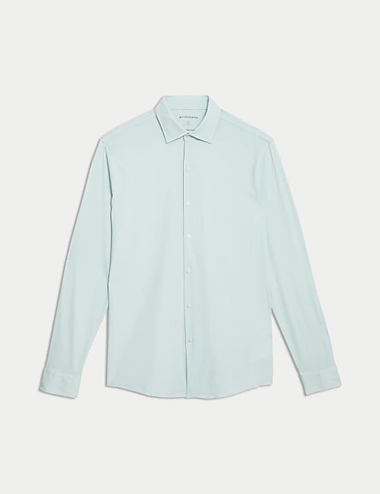 Slim Fit Super Stretch Printed Shirt