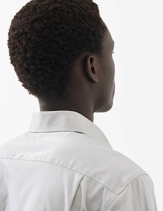 Slim Fit Cotton Rich Dress Shirt