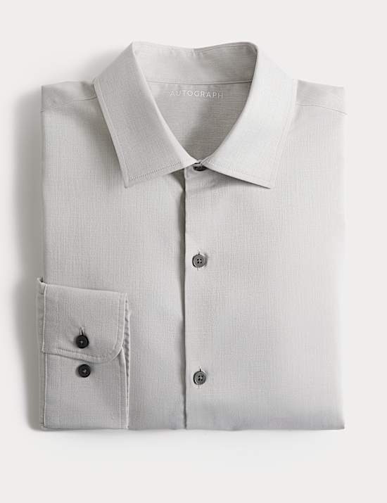 Slim Fit Cotton Rich Dress Shirt