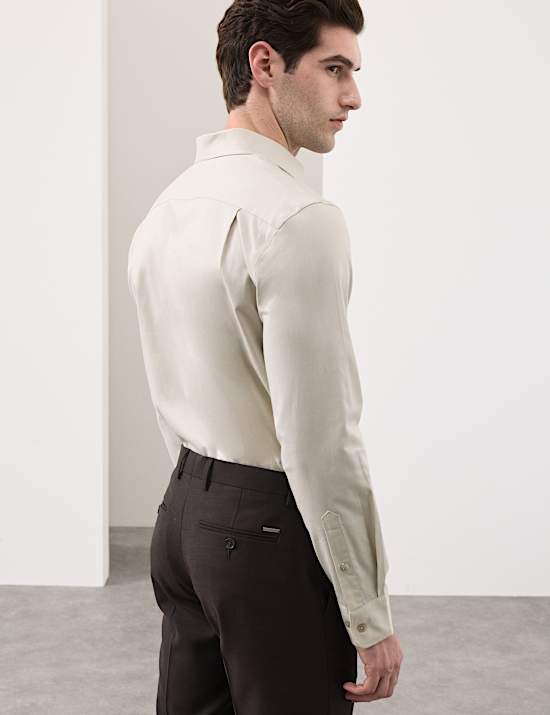 Slim Fit Cotton Performance Shirt