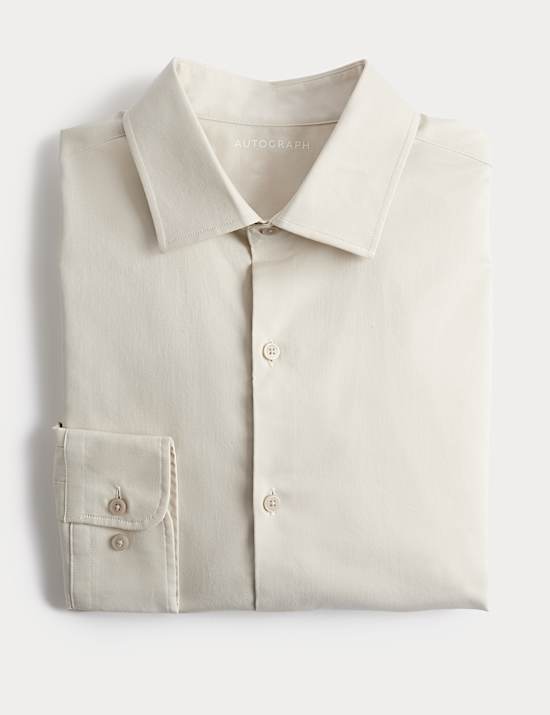 Slim Fit Cotton Performance Shirt