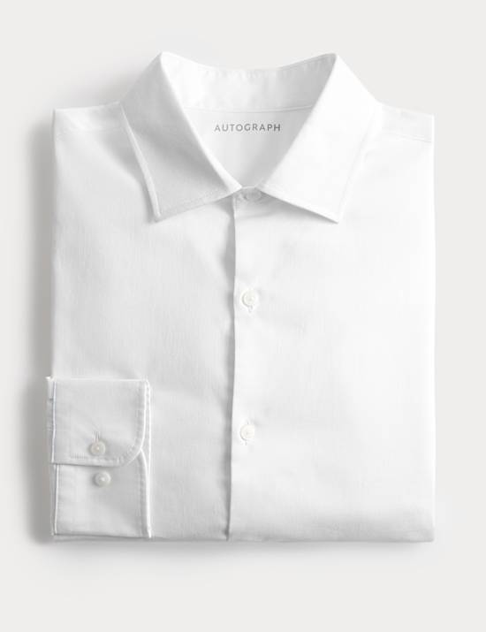 Slim Fit Cotton Tencel Performance Shirt