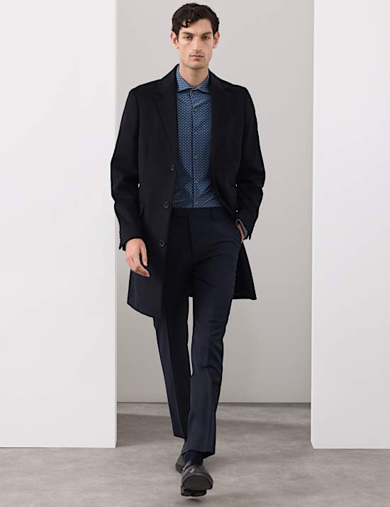 Tailored Fit Stretch Performance Printed Shirt