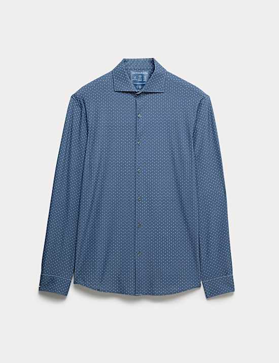 Tailored Fit Stretch Performance Printed Shirt