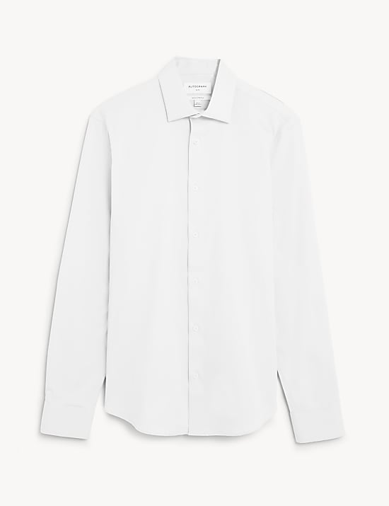 Slim Fit Easy Iron Cotton Rich Shirt