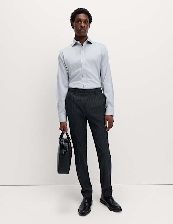 Regular Fit Ultimate Non Iron Cotton Textured Shirt