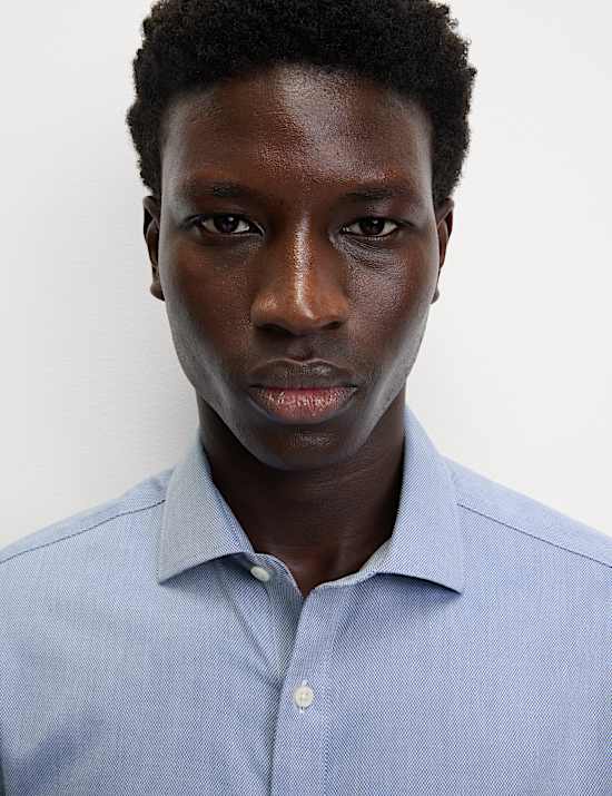 Ultimate Regular Fit Non Iron Cotton Textured Shirt