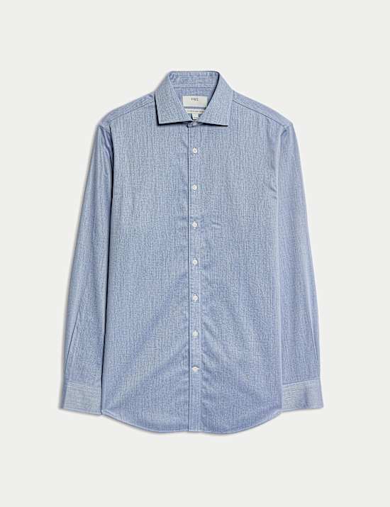 Ultimate Regular Fit Non Iron Cotton Textured Shirt