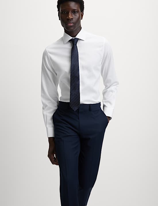 Chemise Ultimate texturée en coton coupe standard sans repassage