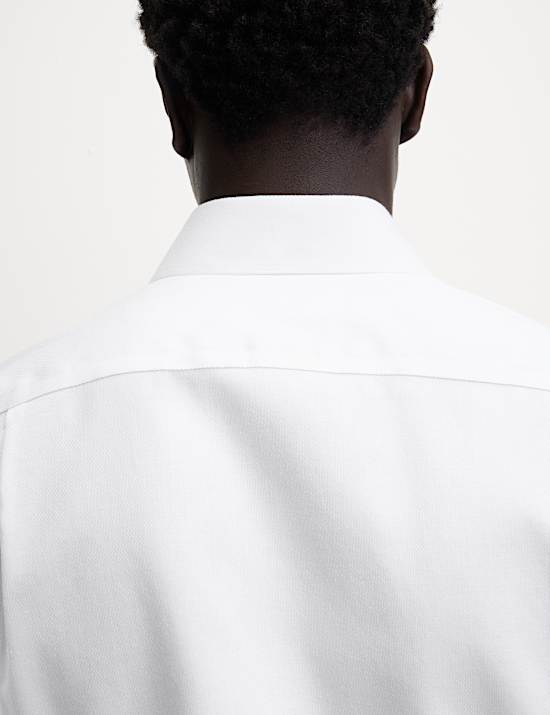 Chemise Ultimate texturée en coton coupe standard sans repassage