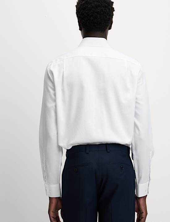 Chemise Ultimate texturée en coton coupe standard sans repassage