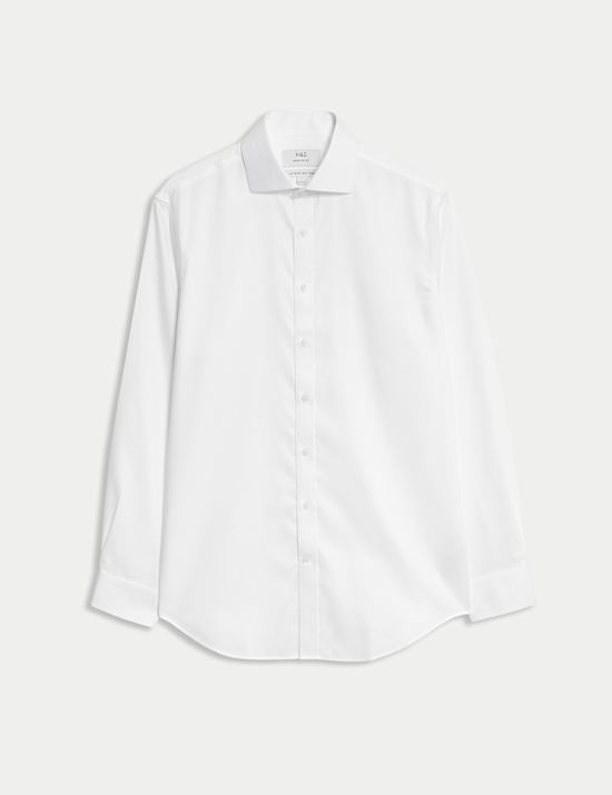 Chemise Ultimate texturée en coton coupe standard sans repassage