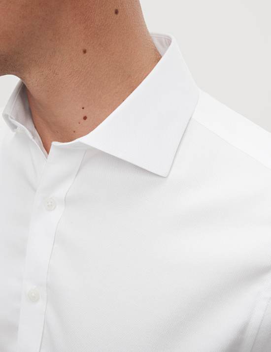 Chemise Ultimate coupe cintrée 100 % coton texturé sans repassage