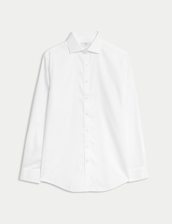 Chemise Ultimate coupe cintrée 100 % coton texturé sans repassage