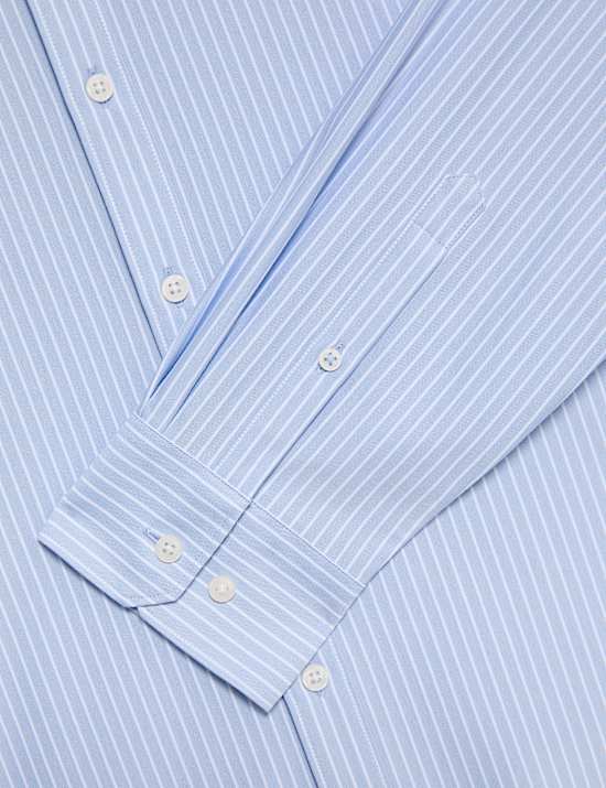 Regular Fit Ultimate Non Iron Jersey Striped Shirt