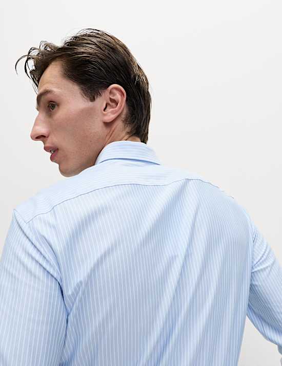 Regular Fit Ultimate Non Iron Jersey Striped Shirt