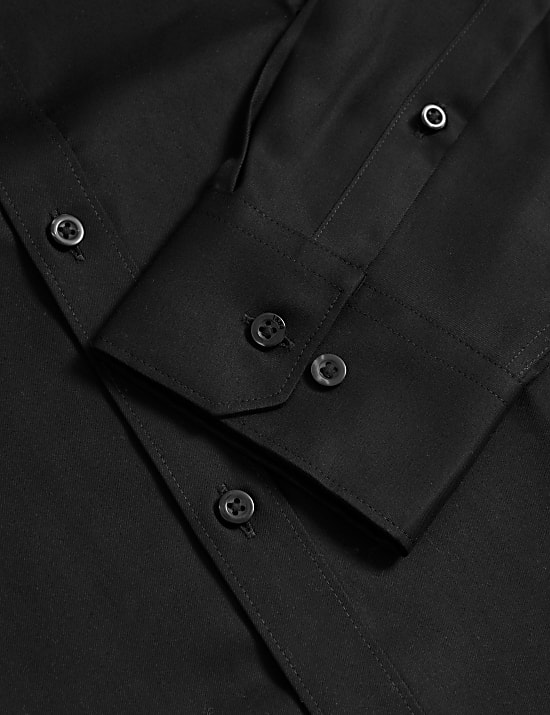 Slim Fit Non Iron Pure Cotton Twill Shirt