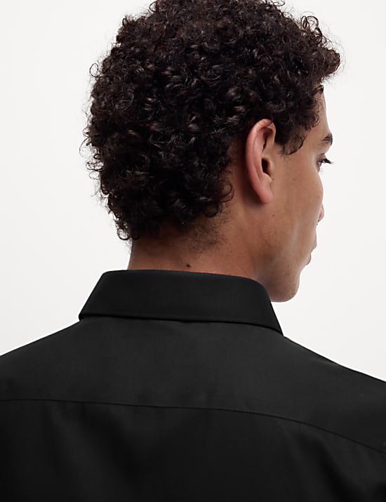 Slim Fit Non Iron Pure Cotton Twill Shirt