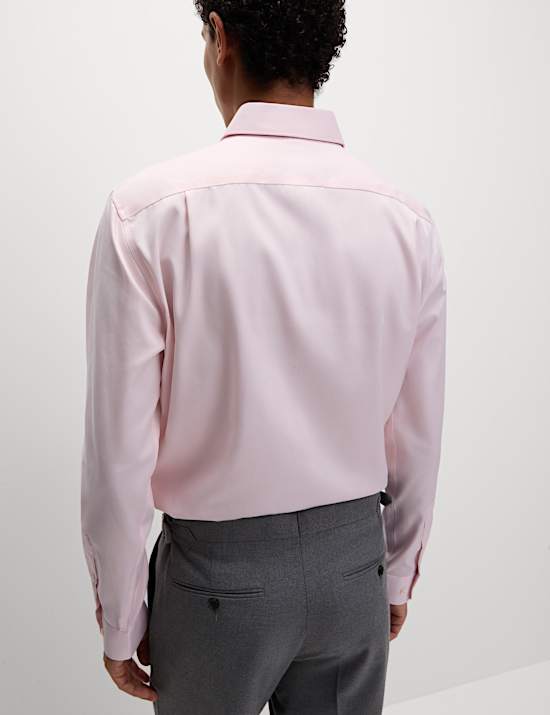Regular Fit Non Iron Pure Cotton Twill Shirt