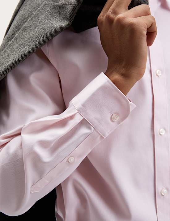 Regular Fit Non Iron Pure Cotton Twill Shirt